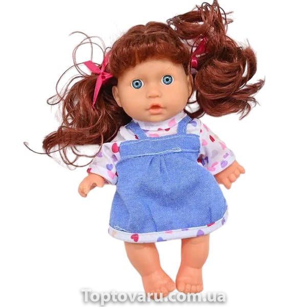 Набір Пупс 22см з музичним чіпом та ліжечком Vinyl Doll WZB667-9 17699 фото