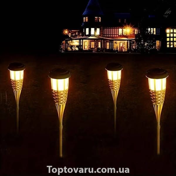 Світильник садовий BAMBOO на сонячній панелі LED/1,2V 150 mAh 1800K 56 см IP44 37976 фото