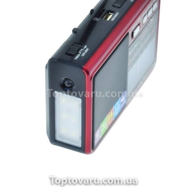 Радиоприемник аккумуляторный USB Flash, SD card GOLON RX1313 UAR Красный 28066 фото