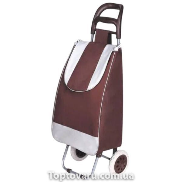 Сумка господарська на коліщатках Trolley small Коричнева 18305 фото