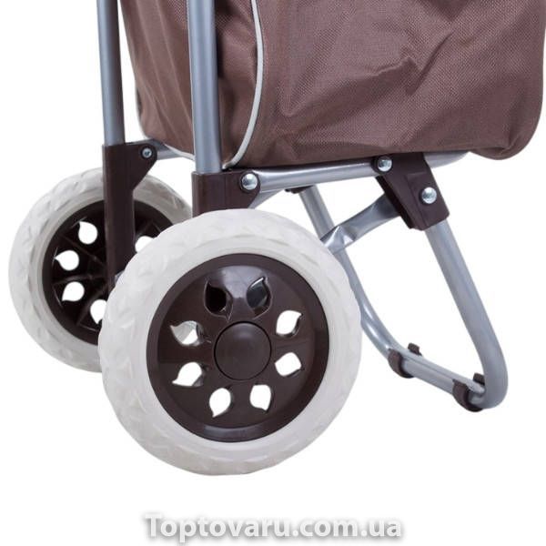 Сумка господарська на коліщатках Trolley small Коричнева 18305 фото