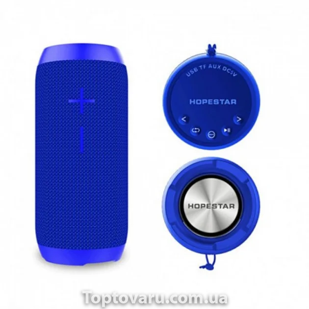 Портативная Bluetooth колонка Hopestar P7 Синяя 4424 фото