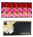 Подарочный набор с розами из мыла Sweet Love 18 шт (Красные и розовые) 3648 фото 2