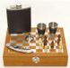 Мужской подарочный набор с флягой и шахматами 1477 фото 1