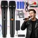 Караоке система на два микрофона UHF TTD-M12 Черная 32943 фото 1