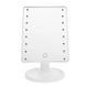 Настольное зеркало для макияжа Mirror c LED подсветкой 16 диодов квадратное Белое 1568 фото 3