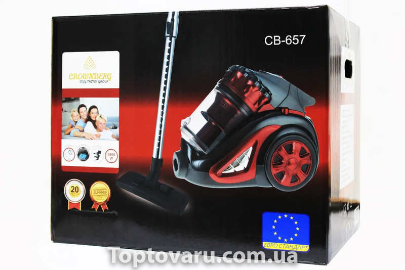 Пылесос с колбой Crownberg CB 657 Красный 4271 фото