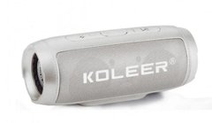 Портативная Bluetooth колонка Koleer S1000 Серая 4359 фото