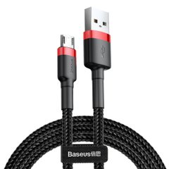 Кабель Baseus Cafule Cable USB For Micro 2.4A 1m Red+Black CAMKLF-B91-00001 фото