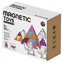 Конструктор геометрический с магнитным соединением 38 деталей Magnetic Toys 15596 фото