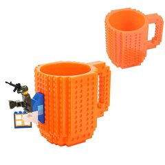 Кружка - конструктор LEGO 350 мл Оранжевая 6954 фото
