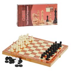 Шахи дерев'яні 3в1 (нарди, шашки, шахи) Chess C36819 17724 фото