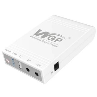 ДБЖ для роутера UPS WGP-103 10400 mAh на 5V 9V 12V Білий 20037 фото