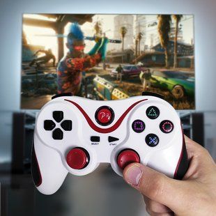 Беспроводной джойстик геймпад PS3 Белый 4506 фото