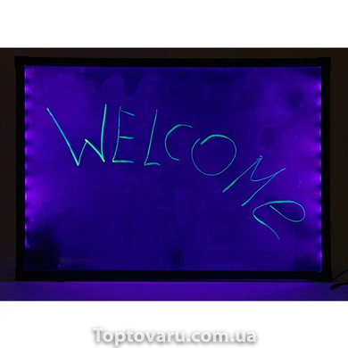 Флуоресцентна дошка Fluorescent Board 50 * 70 c фломастером і серветкою 3059 фото