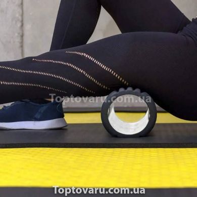 Ролик для йоги массажный (спина и ног) OSPORT 14*33см Черный 14720 фото