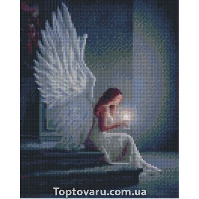 Алмазная мозаика Strateg ПРЕМИУМ Девушка-ангел размером 30х40 см (HX470) HX470-00002 фото