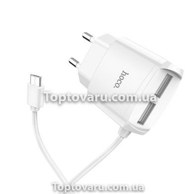 Адаптер Hoco Usb Charger Double Micro Cable C 59A 6287 фото
