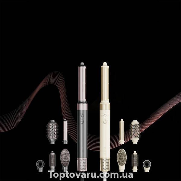 Фен-стайлер 6в1 6 насадок, 3 режими, 4 режими температури, 110000RPM, 1400W IPARAH P-500W Білий 34891 фото
