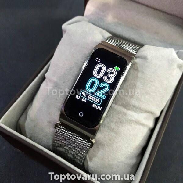 Смарт-годинник жіночий Smart Mioband PRO Silver 14857 фото