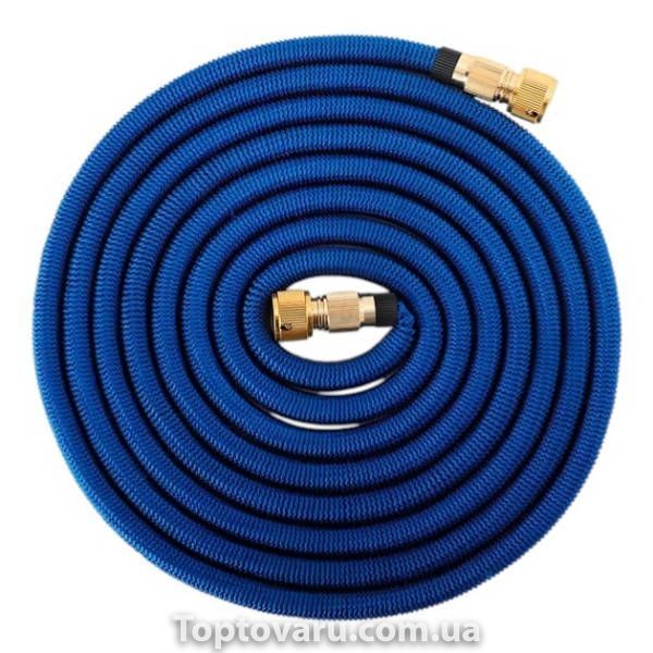 Шланг растяжимый с насадкой для полива 20-100м AND1286 Синий 34618 фото