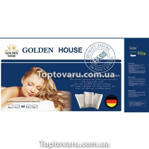 Ортопедична подушка для сну гіпоалергенна Golden House 7704 фото