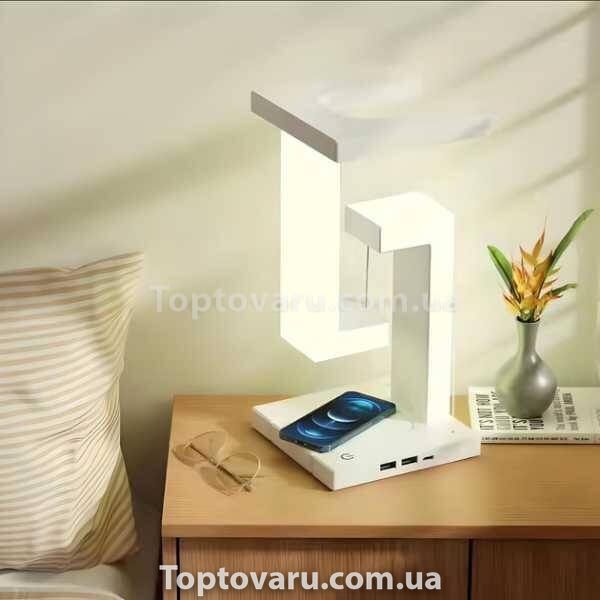 Ночник с беспроводной зарядкой Levitation Anti-Gravity Wireless Белый 13341 фото