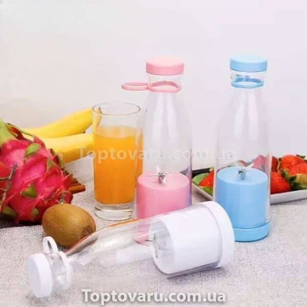 Портативный блендер FRESH JUICE мини блендер для смузи Белый 22589 фото