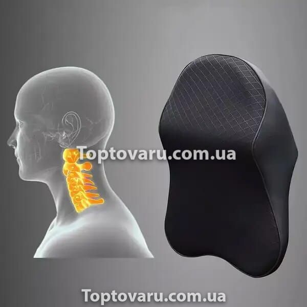 Автомобильная подушка для шеи Car Neck Pillow Черная 8351 фото