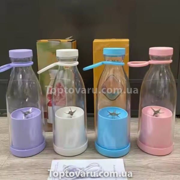 Портативный блендер FRESH JUICE мини блендер для смузи Белый 22589 фото