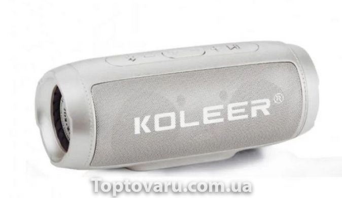 Портативная Bluetooth колонка Koleer S1000 Серая 4359 фото