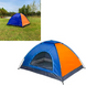 Палатка туристическая на 3 персоны размер 200х150см Синяя 8730 фото 1