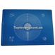 Кондитерський силіконовий килимок для розкочування тіста 50 на 70см Синій 6797 фото 2