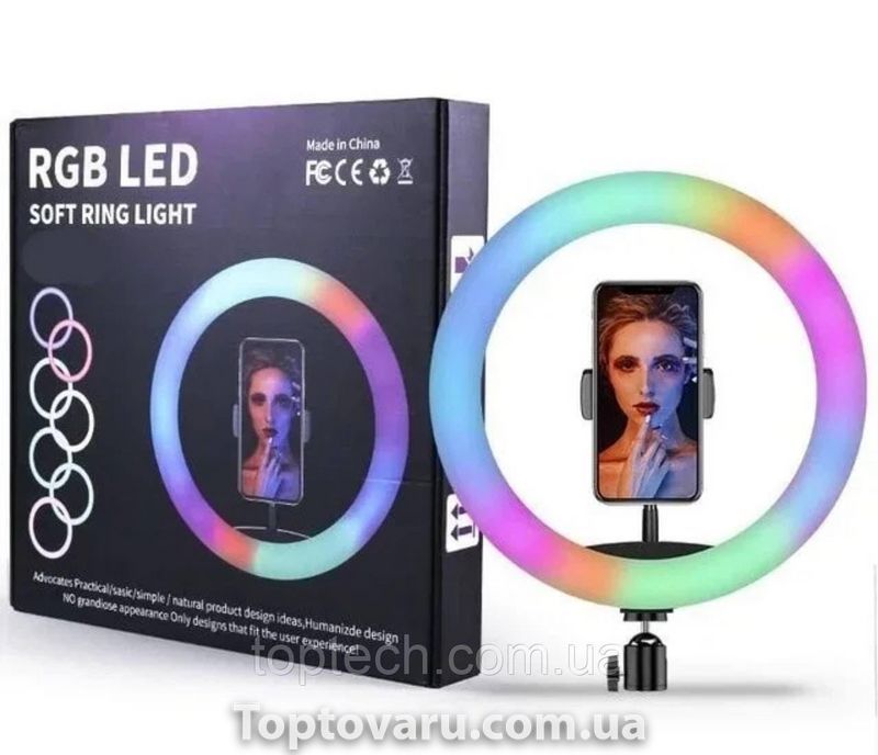Кільцева лампа RGB 30 см 3611 фото