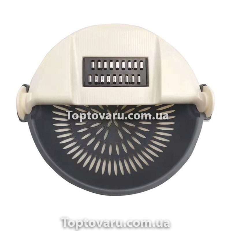 Многофункциональная овощерезка 9в1 круглая Basket Vegetable Cutter Белая 2048 фото