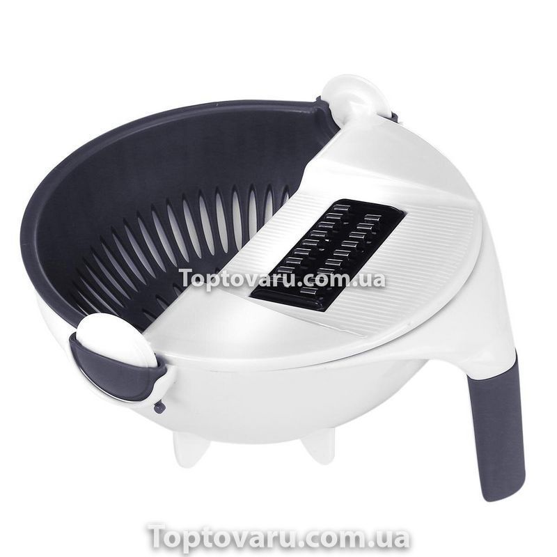Многофункциональная овощерезка 9в1 круглая Basket Vegetable Cutter Белая 2048 фото