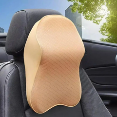 Автомобильная подушка для шеи Car Neck Pillow Бежевая 8352 фото