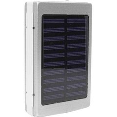 Power bank metal+led solar 50000mah срібло 11213 фото