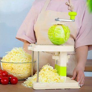 Шинківка для капусти Cabbage cutter Бежевий із зеленим 26911 фото
