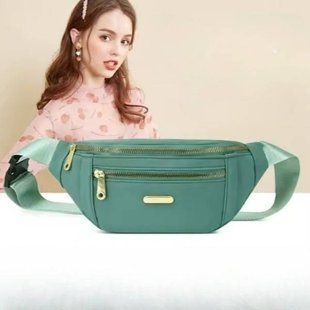 Сумка жіноча бананка Womens backpack XL-1211 Зелена 24258 фото