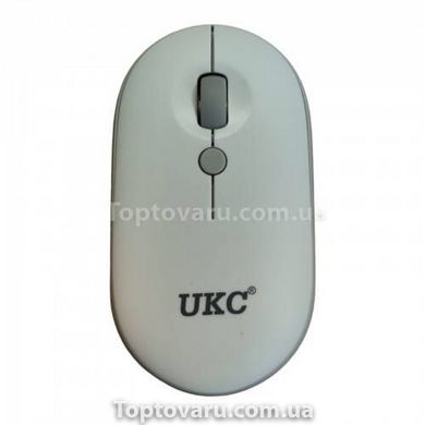 Клавіатура з мишкою UKC біла 11300 фото