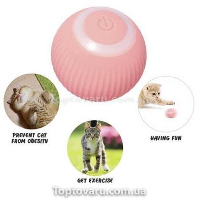 М'ячик інтерактивний для тварин Pet Gravity Рожевий 13259 фото