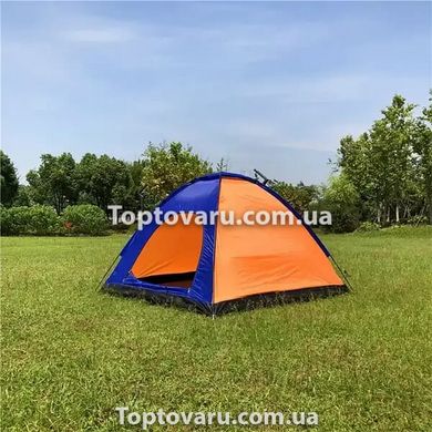 Палатка туристическая на 1 персону размер 200х100см Синяя 8731 фото