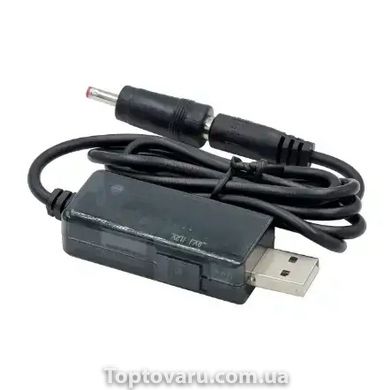 Кабель живлення USB з перемикачем до роутера модему 9В 12В від повербанку powerbank 11454 фото