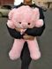 Світиться ведмедик 50 см BONDIK Original рожевий з рожевою стрічкою NEW фото 1