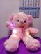 Світиться ведмедик 50 см BONDIK Original рожевий з рожевою стрічкою NEW фото 3