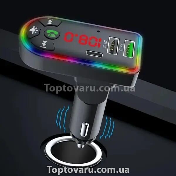 FM модулятор автомобільний Bluetooth F7 11778 фото
