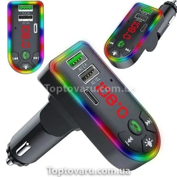 FM модулятор автомобільний Bluetooth F7 11778 фото