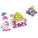 Конструктор детский в чемодане на колесиках 300 деталей + наклейки Building Block Розовый 15597 фото 3