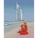 Алмазна мозаїка Strateg ПРЕМІУМ Дівчина в Дубаї розміром 30х40 см (HX488) HX488-00002 фото 1